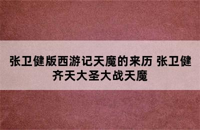 张卫健版西游记天魔的来历 张卫健齐天大圣大战天魔